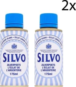 Silvo Zilverpoets - Poetsmiddel -Zilverglans - 2x 175 ML - Voordeelverpakking -Schoonmaakproducten Winkel 1050x1200
