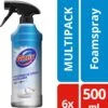 Glorix Hygiënische Badkamer Foamspray - 6 X 500 Ml - Voordeelverpakking -Schoonmaakproducten Winkel 1121x1200
