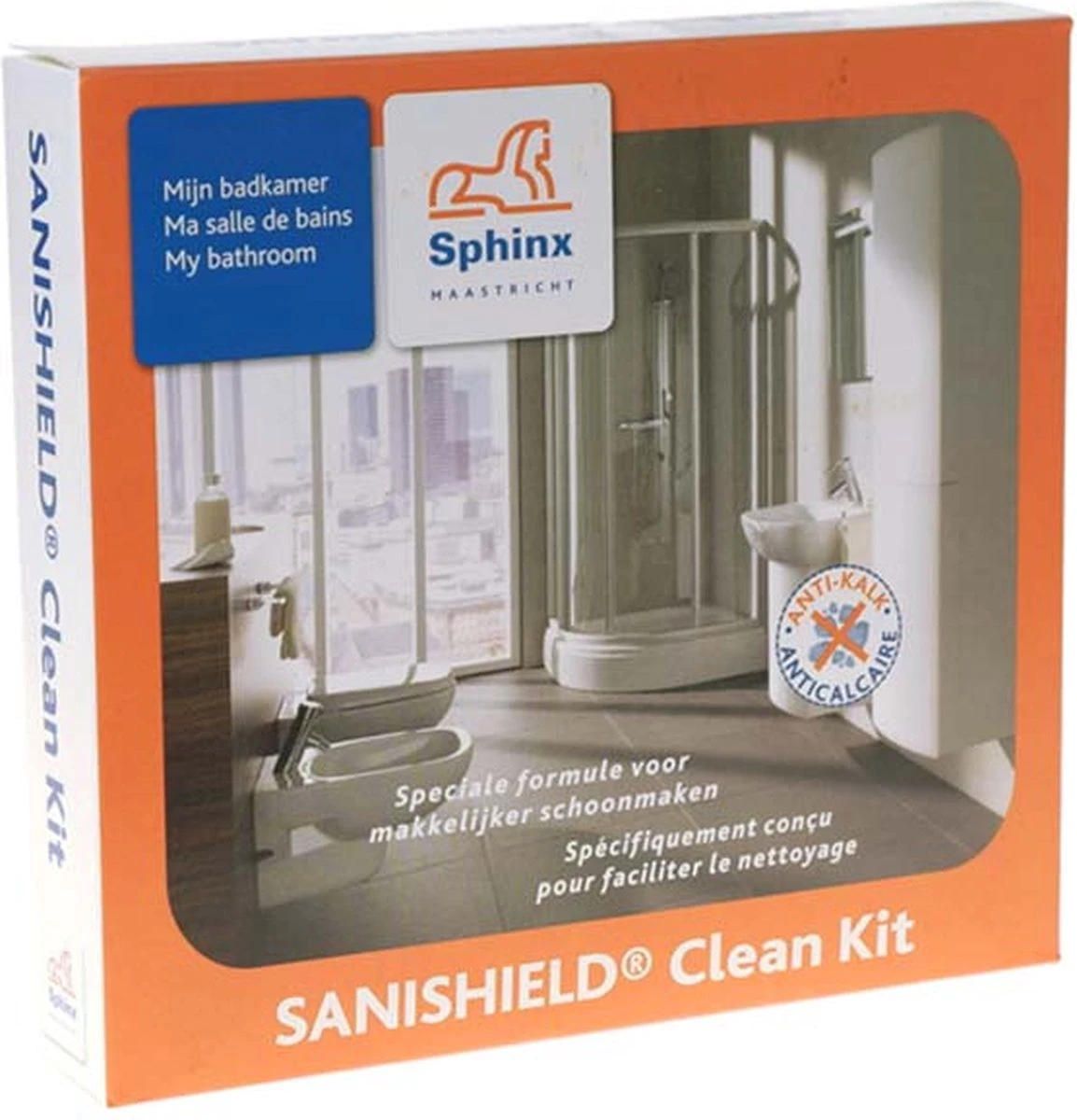Sphinx Sanishield Clean Kit Speciale Badkamer Reiniger 3 Sphinx Sanishield Clean Kit Speciale Badkamer Reiniger
