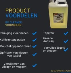 BO Cleaner - Schoonmaak Azijn - 3x 5 Liter - VOORDEEL VERPAKKING - Reiniger - Professioneel - BEST SELLER - Azijn - Tegels- Groene Aanslag - Schoonmaak - 15L -Schoonmaakproducten Winkel 1178x1200