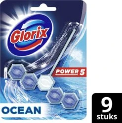 Glorix Power 5 Toiletblokken - Ocean - 9 Stuks - Halfjaarbox - Voordeelverpakking -Schoonmaakproducten Winkel 1180x1200 3