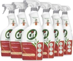 Cif CleanBoost Power & Shine Keuken Spray - 6 X 750 Ml - Voordeelverpakking -Schoonmaakproducten Winkel 1200x1008