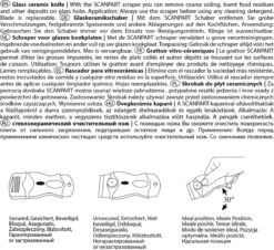 Scanpart Kookplaat Schraper - Schraapijzer - Radeermes - Voor Alle Glazen Kookplaten - Zoals Keramische Inductie En Halogeen Kookplaten - Kunststof - Vervangbaar Mesje - Krasvrij -Schoonmaakproducten Winkel 1200x1097