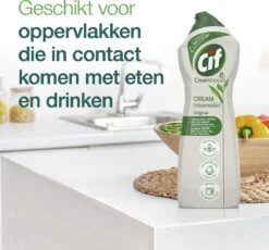 Cif CleanBoost Cream Original Schuurmiddel - 8 X 750 Ml - Voordeelverpakking -Schoonmaakproducten Winkel 1200x1118 2