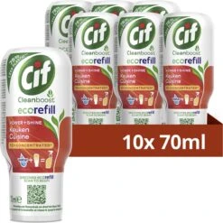Cif CleanBoost Power & Shine Keuken Ecorefill Capsules - 10 X 70 Ml - Voordeelverpakking