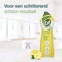 Cif CleanBoost Cream Citroen Schuurmiddel - 8 X 750 Ml - Voordeelverpakking -Schoonmaakproducten Winkel 1200x1199 1