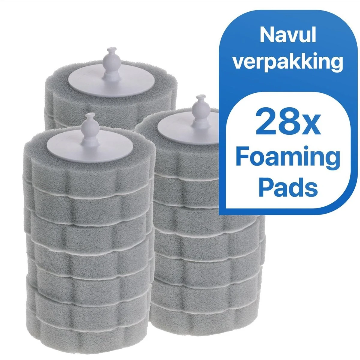 RevoBrush 28x Crystal Clean Foaming Pads Navulling - WC Borstel Met Houder Vrijstaand 3 RevoBrush 28x Crystal Clean Foaming Pads Navulling - WC Borstel Met Houder Vrijstaand