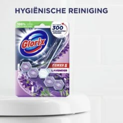 Glorix Power 5 Toiletblokken - Lavendel - 9 Stuks - Voordeelverpakking -Schoonmaakproducten Winkel 1200x1200 334
