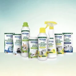 HEITMANN Pure Ontkalker- Citroenzuur Ontkalker, Natuurvriendelijke Kalkreiniger Voor Een Hygiënische Reiniging - Poeder, 1x 350 G -Schoonmaakproducten Winkel 1200x1200 60