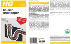 HG Keukenontstopper - 1L - De NR1 Ontstopper - Biologisch Afbreekbaar -Schoonmaakproducten Winkel 1200x741
