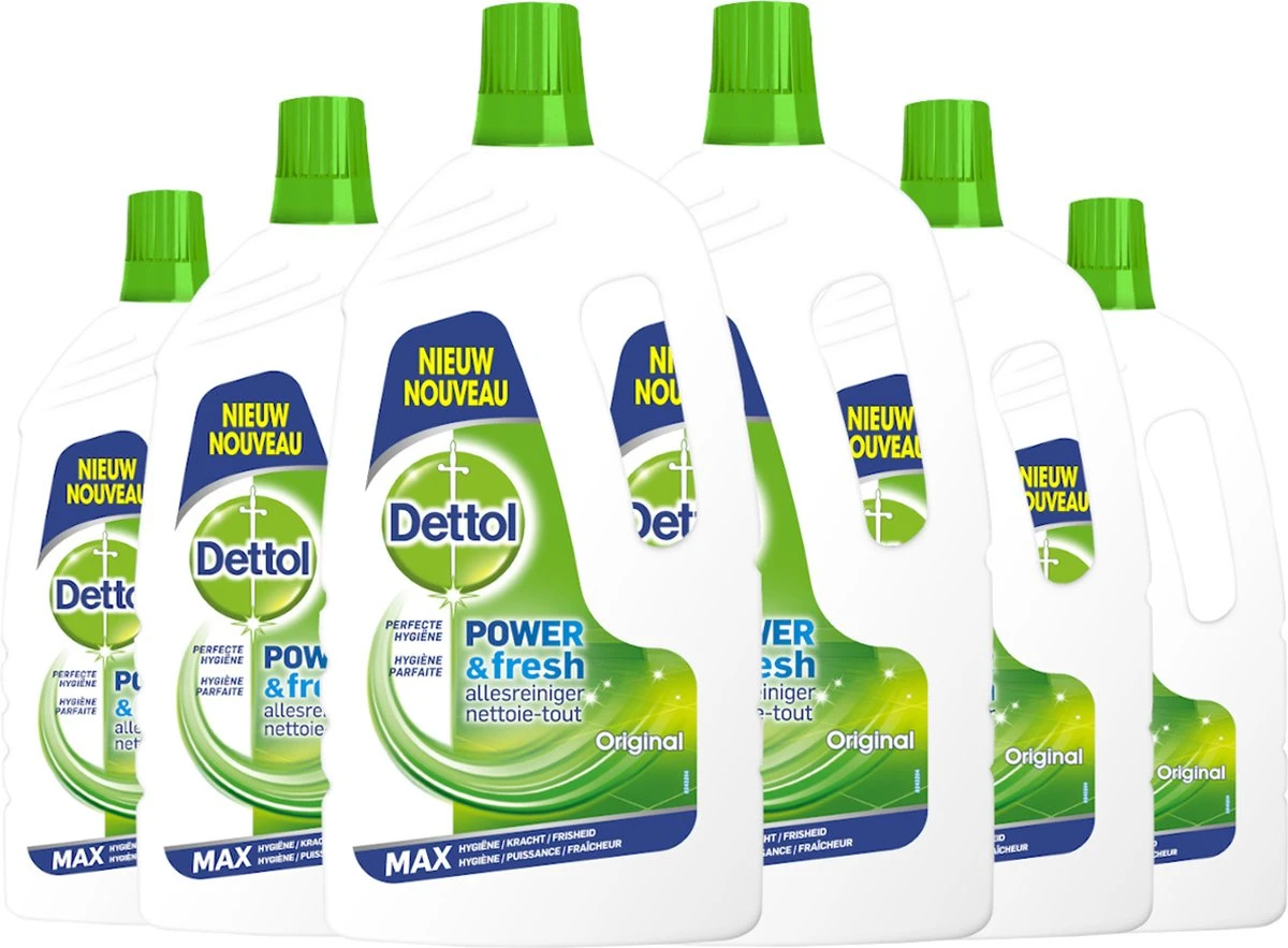 Dettol Power & Fresh - Allesreiniger - Orignal - 6 X 1,5 Liter 3 Dettol Power & Fresh - Allesreiniger - Orignal - 6 X 1,5 Liter