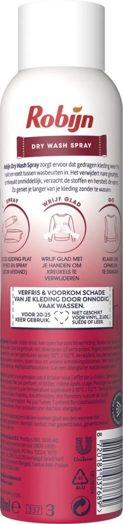 Robijn Pink Sensation Dry Wash Spray - 2 X 200 Ml - Voordeelverpakking -Schoonmaakproducten Winkel 282x1200