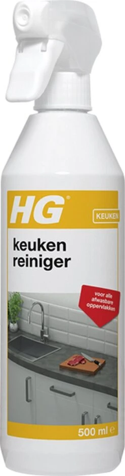 HG Keuken Reiniger - 500ml - Effectief En Hygiënisch - Voor Alle Afwasbare Oppervlakken -Schoonmaakproducten Winkel 315x1200 1