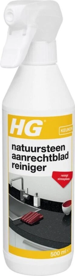 HG Natuurstenen Aanrechtbladreiniger - 500ml - Veilig In Gebruik - Streeploos Schoon - Dagelijkse Reiniging -Schoonmaakproducten Winkel 329x1200 3
