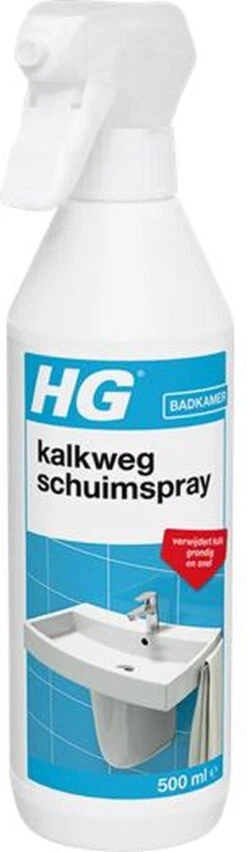 HG Kalkweg Schuimspray - 500ml - 100% Glans - Verwijdert En Voorkomt Kalk - Biologisch Afbreekbaar -Schoonmaakproducten Winkel 348x1200 1