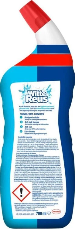 Witte Reus Toiletreiniger - Kracht Actief Gel Oceaan - Voordeelverpakking 10 X 700ml -Schoonmaakproducten Winkel 393x1200 4