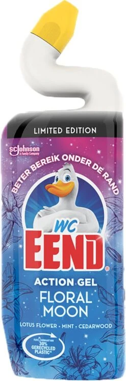 WC Eend Toiletreiniger Action Gel Floral Moon - 6x 750 Ml - Voordeelverpakking -Schoonmaakproducten Winkel 399x1200 1