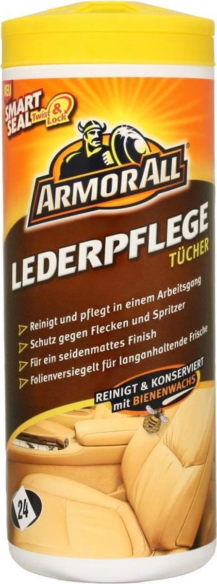 ARMOR ALL - Leder Reinigingsdoekjes - 24 Stuks 3 ARMOR ALL - Leder Reinigingsdoekjes - 24 Stuks