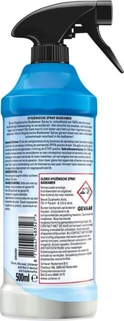 Glorix Hygiënische Badkamer Foamspray - 6 X 500 Ml - Voordeelverpakking -Schoonmaakproducten Winkel 463x1200