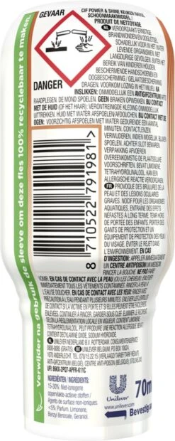 Cif CleanBoost Power & Shine Keuken Ecorefill Capsules - 10 X 70 Ml - Voordeelverpakking -Schoonmaakproducten Winkel 478x1200 1