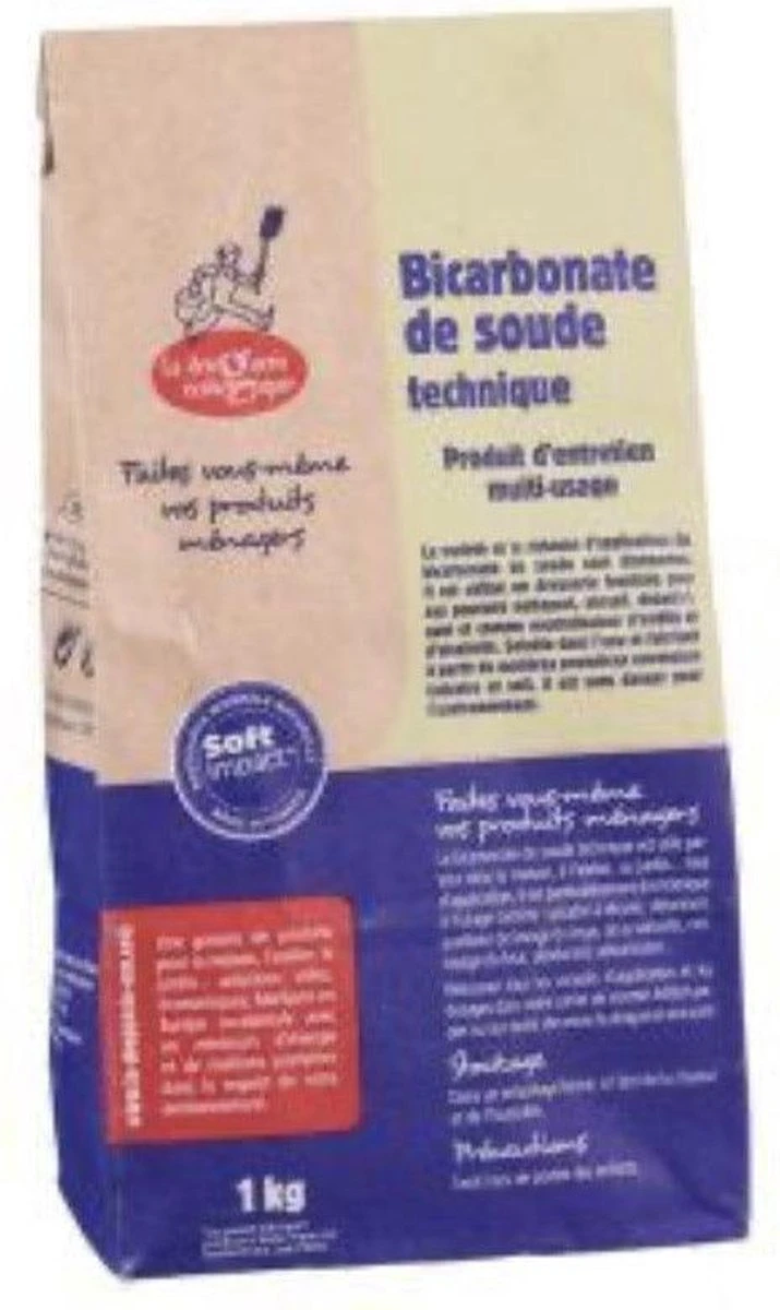 Merkloos Baking-Soda - Zuiveringszout - 1 Kg 4 Merkloos Baking-Soda - Zuiveringszout - 1 Kg - Afbeelding 2