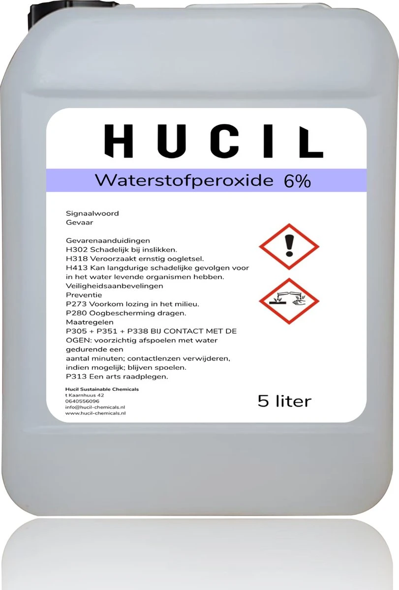 Waterstofperoxide 6% - Zuurstofwater 6 % - 5 Liter 3 Waterstofperoxide 6% - Zuurstofwater 6 % - 5 Liter