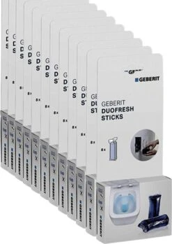 Geberit DuoFresh Sticks - 96 Stuks - Voordeelverpakking - Toilet/WC Blokjes Inbouwreservoir -Schoonmaakproducten Winkel 850x1200