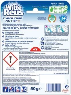 Witte Reus Turquoise Actief Toiletblok - Pacific - WC Blokjes Voordeelverpakking - 10 Stuks -Schoonmaakproducten Winkel 901x1200