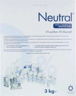 Neutral 0% Wit Parfumvrij Waspoeder - 45 Wasbeurten - Wasmiddel -Schoonmaakproducten Winkel 943x1200 1
