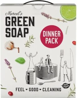 Marcel's Green Soap Dinner Pack - 1 X 1 Box -Schoonmaakproducten Winkel 947x1200 1