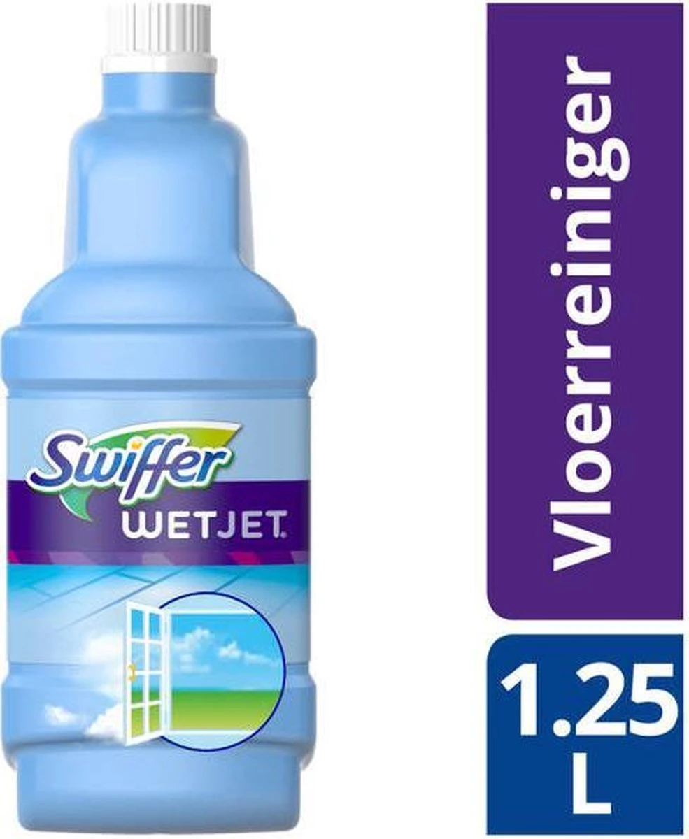 Swiffer WetJet Alles-In-Een Dweilsysteem Reinigingsmiddel - 1.25 Liter 7 Swiffer WetJet Alles-In-Een Dweilsysteem Reinigingsmiddel - 1.25 Liter - Afbeelding 5